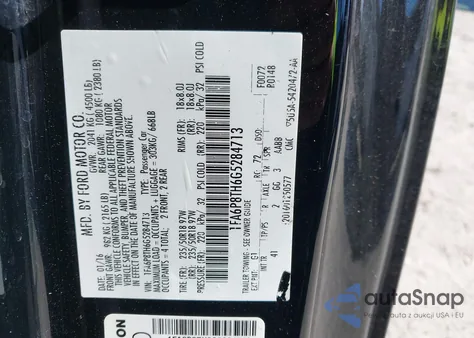 2016 Ford Mustang Ecoboost from USA, damaged, VIN 1FA6P8TH6G5284713